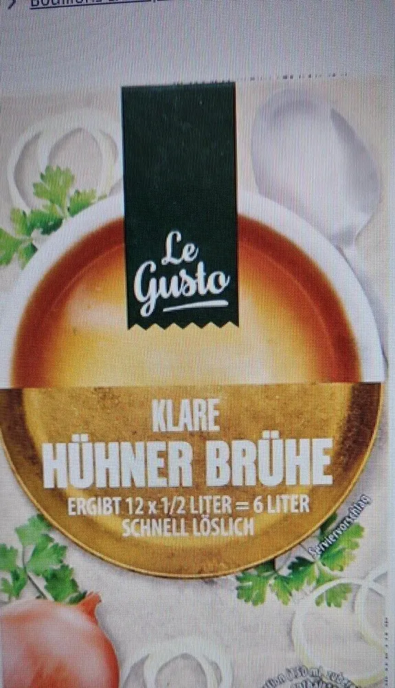 Klare Hühner Brühe