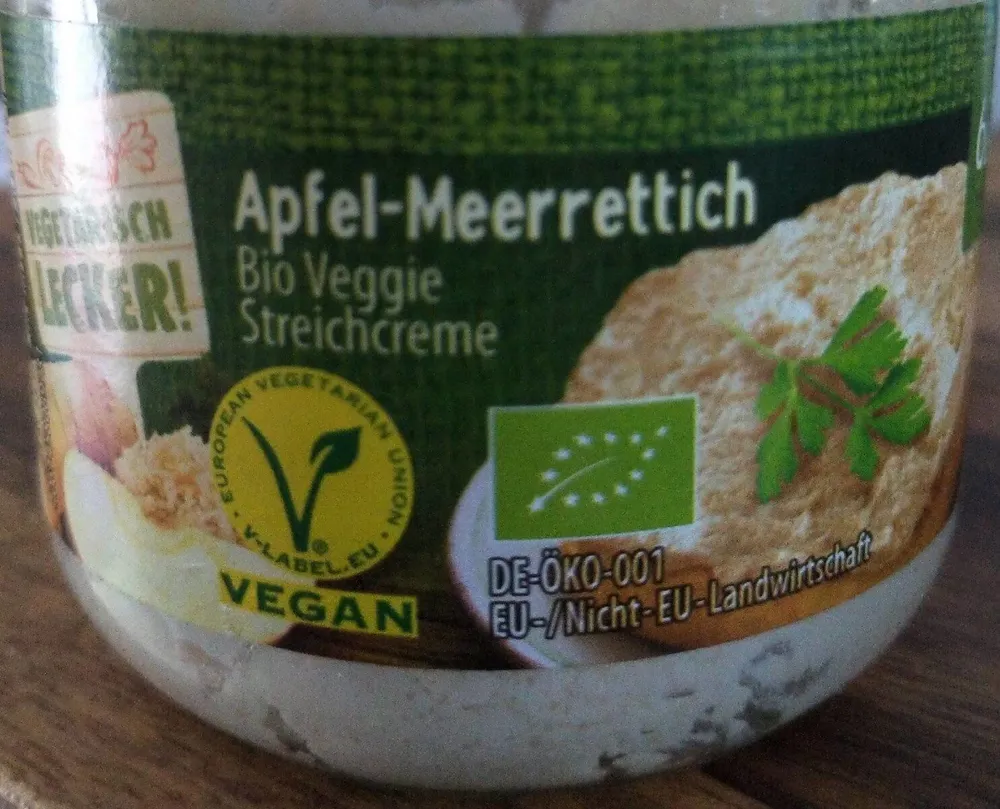 Bio Veggie Streichcreme Apfel-Meerettich
