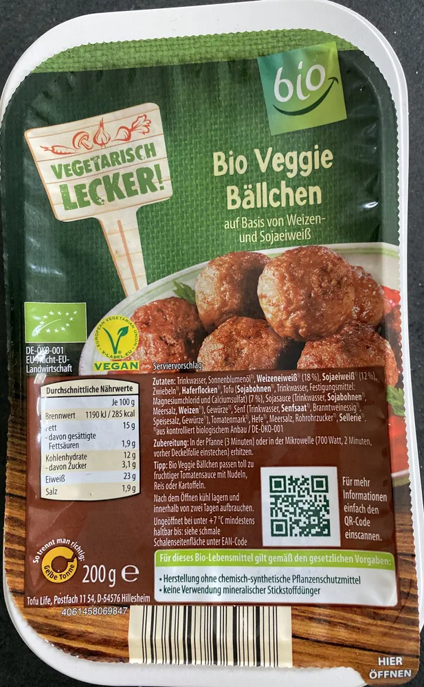 Bio Veggie Bällchen