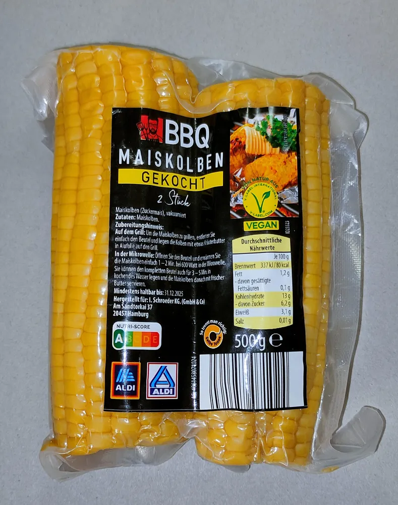 Maiskolben gekocht