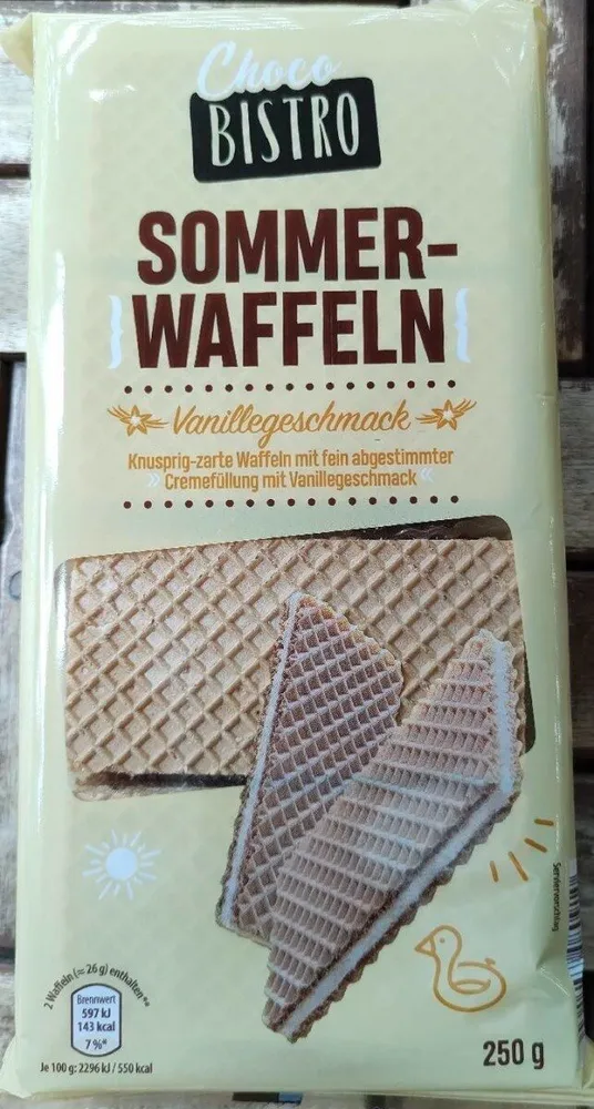 Sommer-Waffeln Vanillegeschmack
