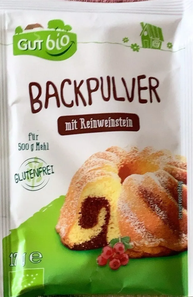 Bio-Backpulver mit Reinweinstein