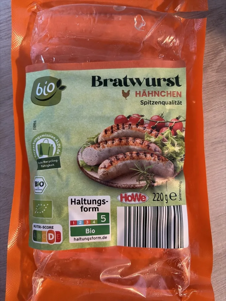 Bio-Hähnchenbratwurst