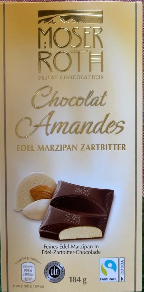 Chocolat Armandes - Edel-Marzipan Zartbitter