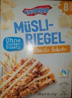 Müsliriegel ohne Zuckerzusatz - Weiße Schoko