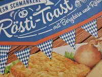 Rösti-Toast mit Bergkäse und Röstzwiebeln