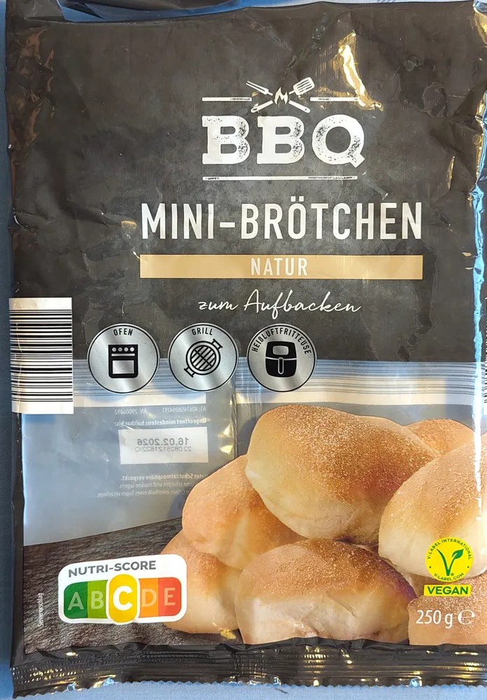 Mini-Brötchen zum Aufbacken - Natur