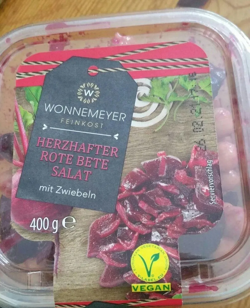 Herzhafter Rote Bete Salat mit Zwiebeln