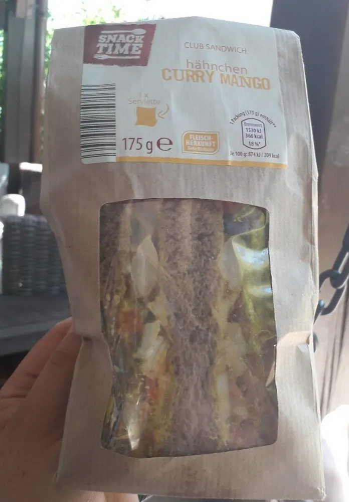 Club Sandwich Poulet Curry mangue