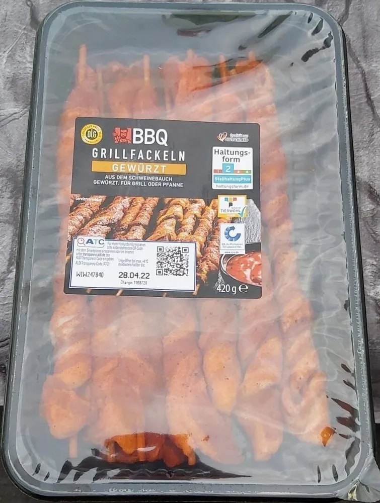 Grillfackeln gewürzt