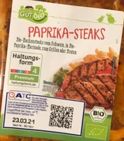 Nackensteaks Paprika