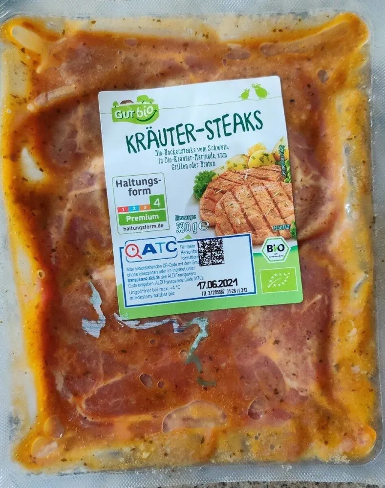 Kräuter Steaks