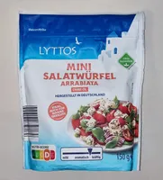 Mini-Salatwürfel ohne Öl - Arrabiata