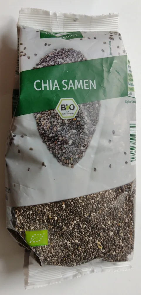 ALDI SCHNEEKOPPE Bio-Chiasamen  Reich an Ballaststoffen und Omega-3-Fettsäuren kontrolliert ökologische Erzeugung 300g 1.99€ 1kg 6.63€