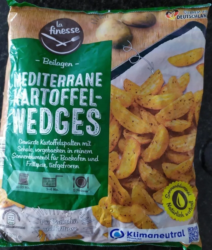 Mediterrane Kartoffel-Wedges offen