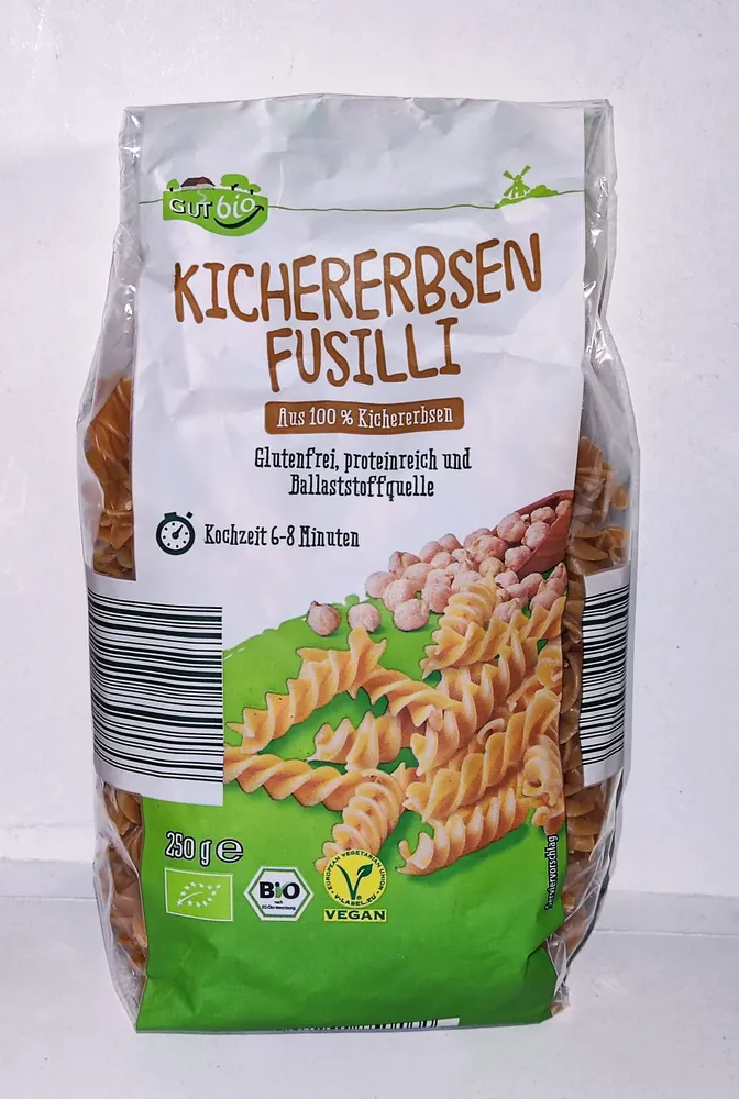 Bio-Fusilli aus Kichererbsen