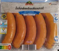 Schinkenbockwurst im Naturdarm, geräuchert