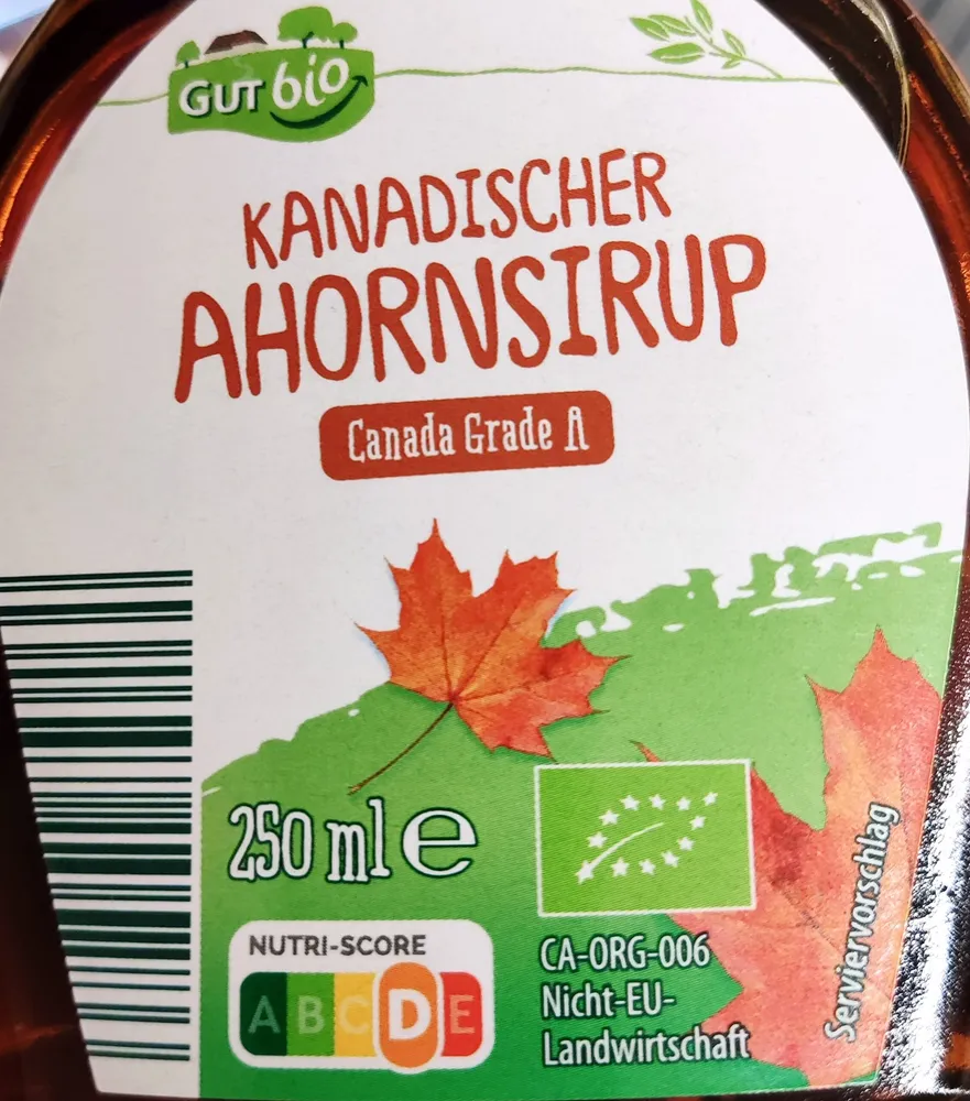 Kanadischer Bio-Ahornsirup - Grade A