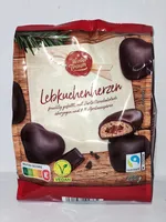 Gefüllte Lebkuchenherzen - Zartbitterschokolade