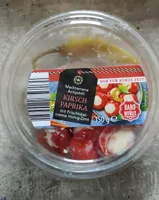 Kirschpaprika mit Frischkäsecreme Honig-Zimt