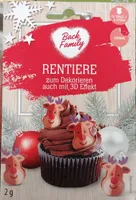 Essbare Rentiere aus Oblate