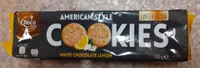 American Style Cookies White Chocolate Lemon