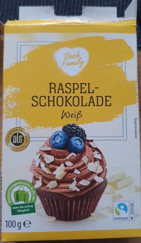 Raspelschokolade - Weiß