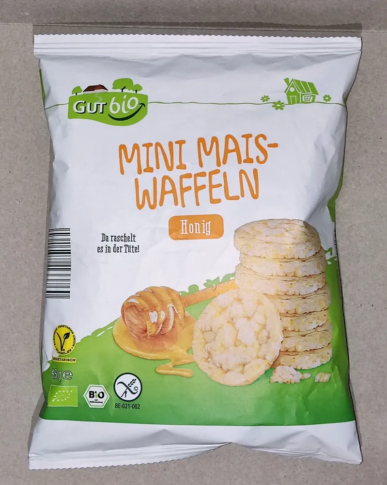 Mini-Bio-Maiswaffeln - Honig