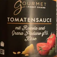 Tomatensauce mit Rucola und Grana Padano g.U. Käse
