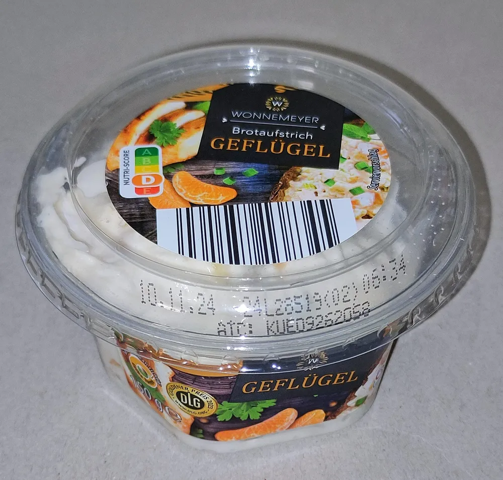 Brotaufstrich Geflügel mit Mandarinen und Ananas