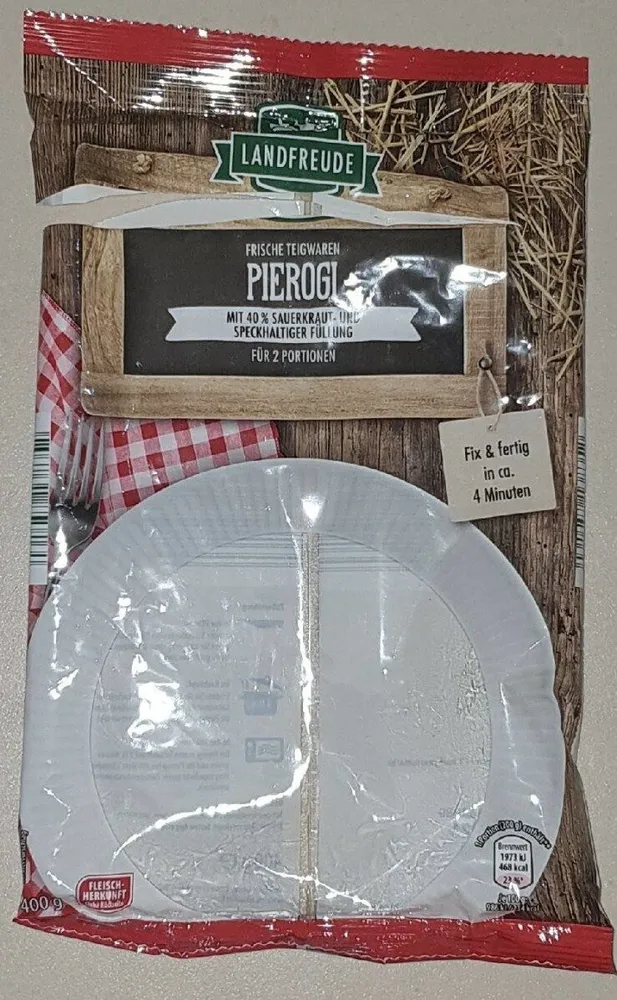 Pierogi Sauerkraut speck
