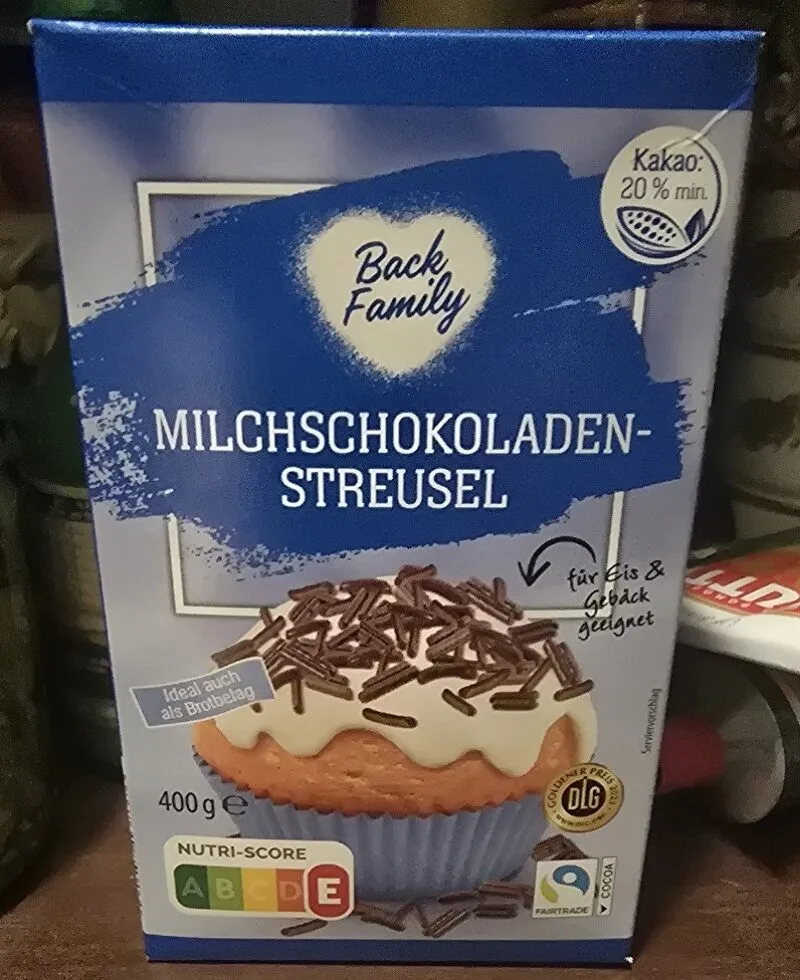 Milchschokoladen-Streusel