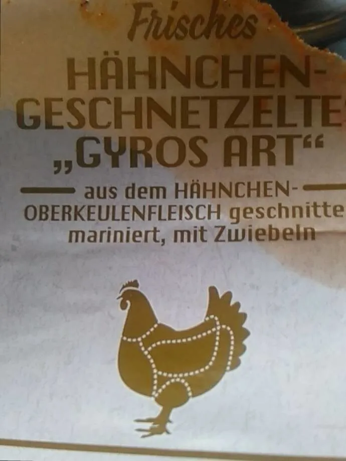 Hähnchengeschnetzeltes Hyros Art