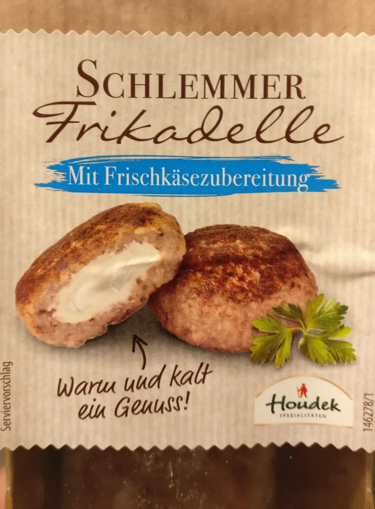 Schlemmer Frikadelle mit Frischkäsezubereitung