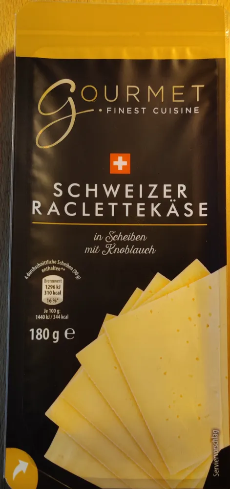 Schweizer Raclettekäse