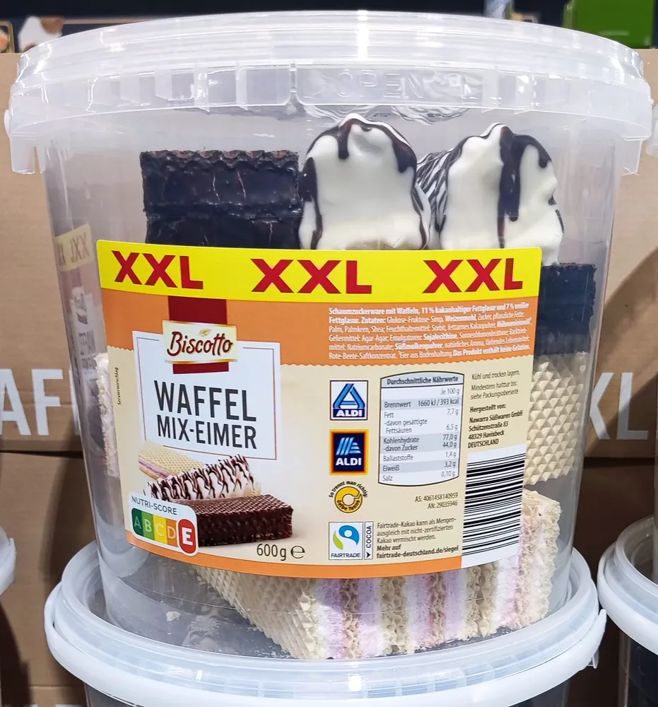 Waffelmix-Eimer
