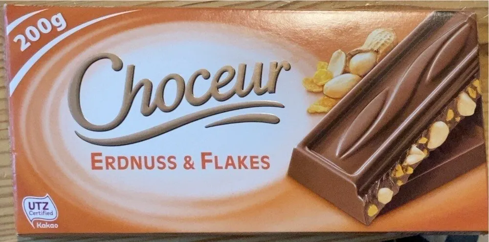Choceur Erdnuss & Flakes