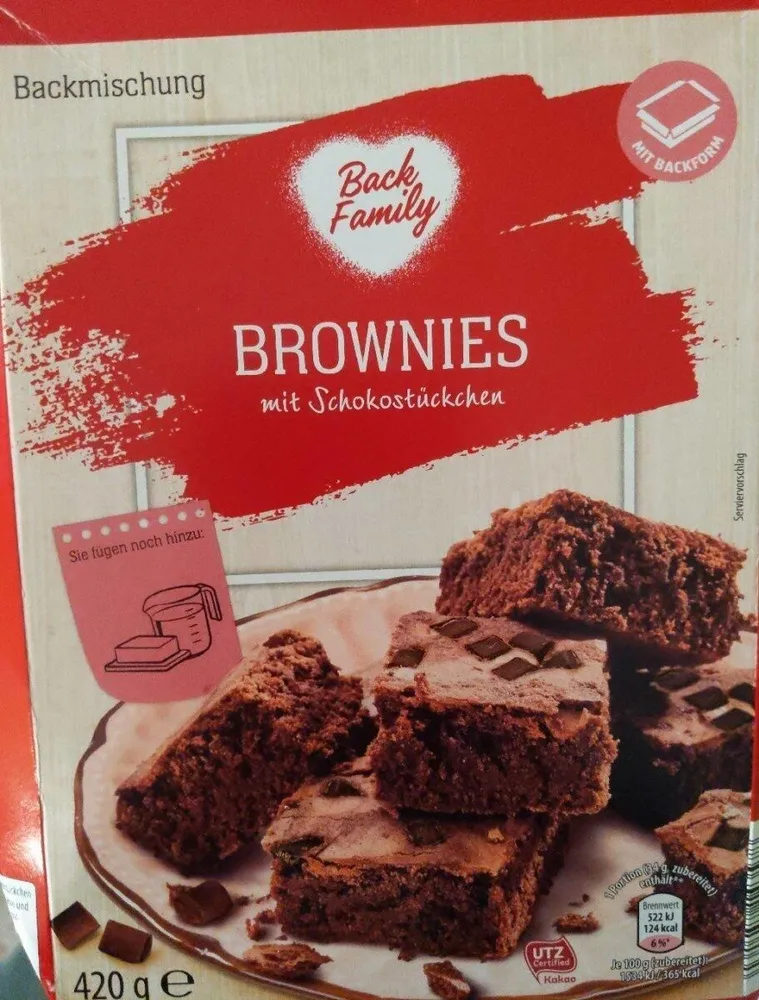 Backmischung-Brownie