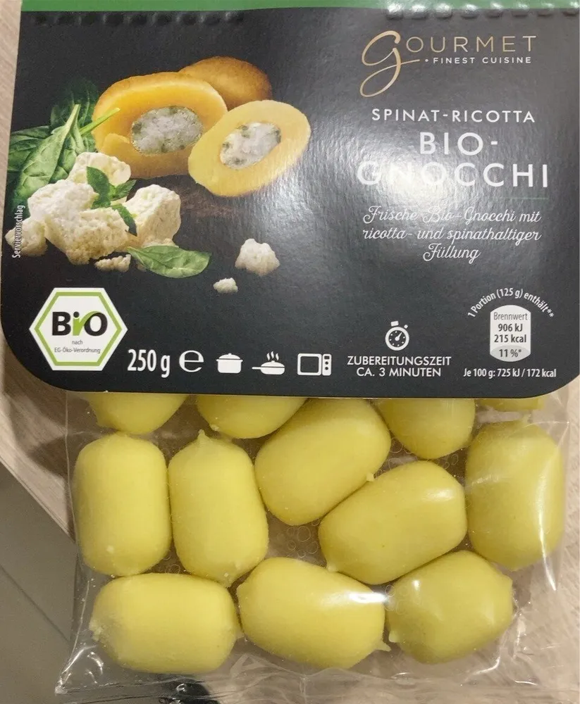 Bio-Gnocchi - Ricotta-Spinat
