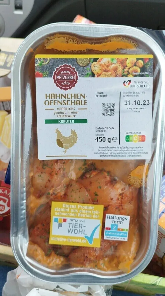 Hähnchen ofenschale
