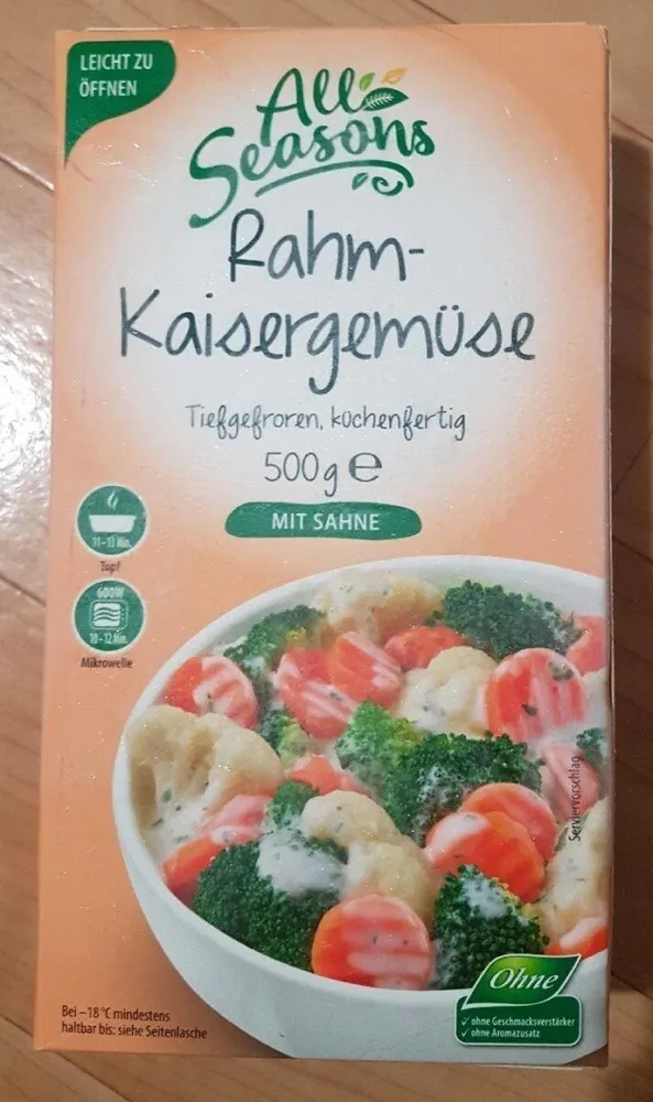 Gemüse Rahm-Kaisergemüse