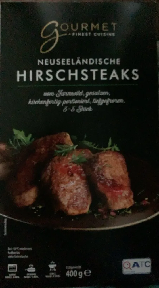 Neuseeländische Hirschsteaks