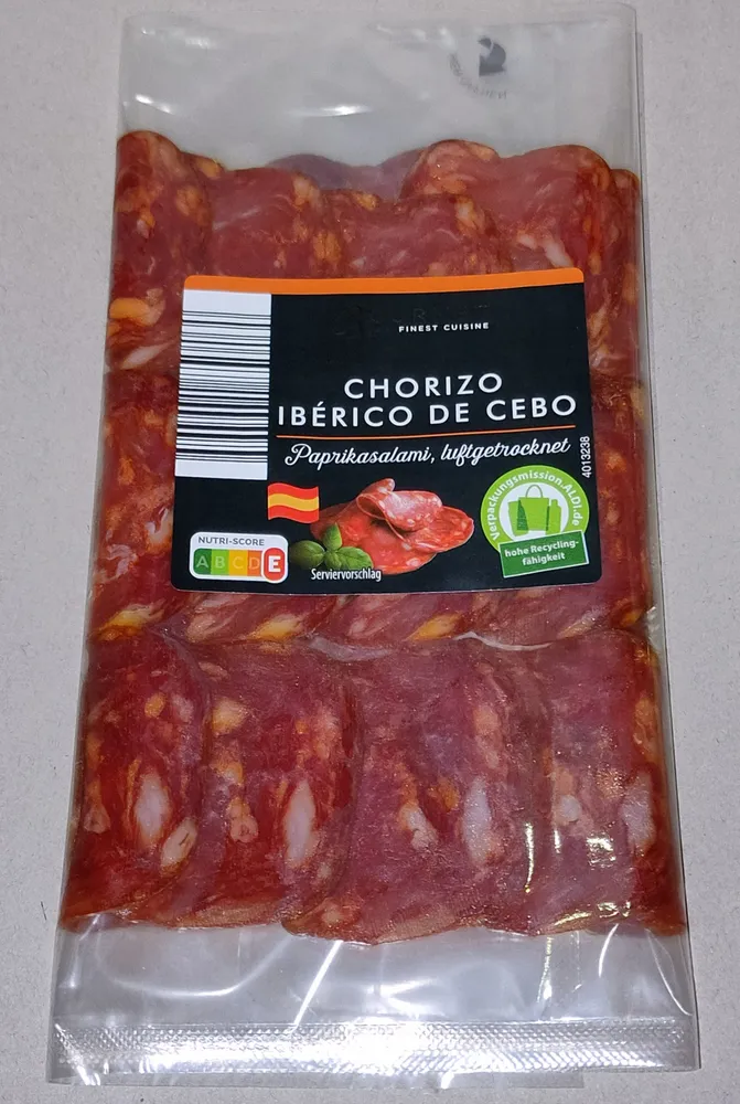 Chorizo Ibérico de Cebo - Paprikasalami luftgetrocknet
