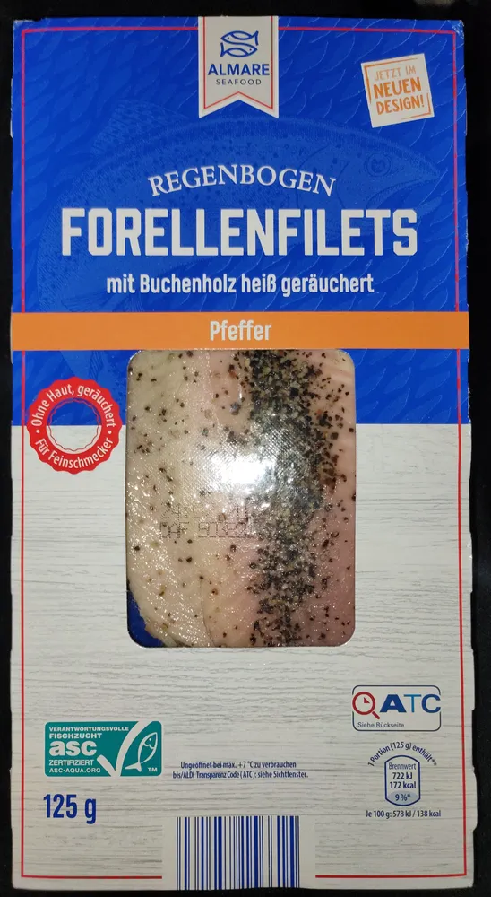 Regenbogen Forellenfilets