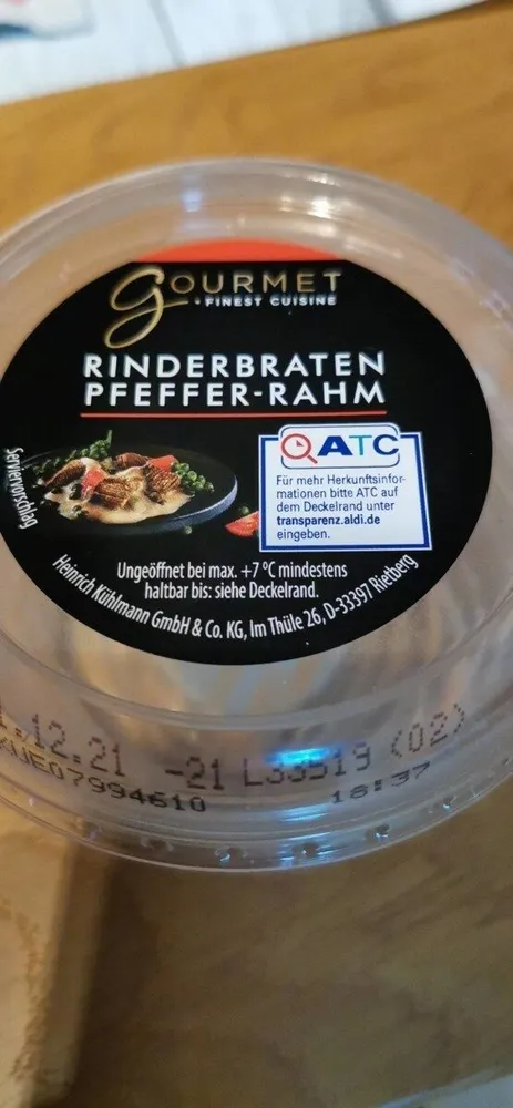 Rinderbraten Pfefferbraten Salat