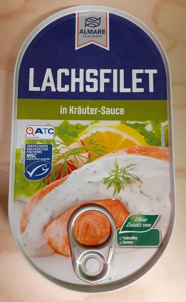Lachsfilet in Kräuter-Sauce