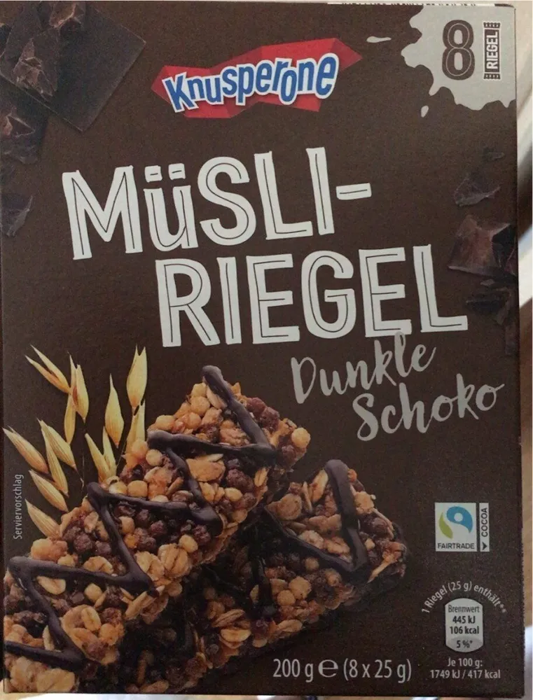 Müsliriegel - Dunkle Schoko