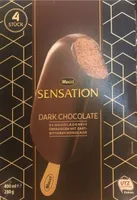 SENSATION DARK CHOCOLATE SCHOKOLADENEIS ÜBERZOGEN MIT ZART- BITTERSCHOKOLADE