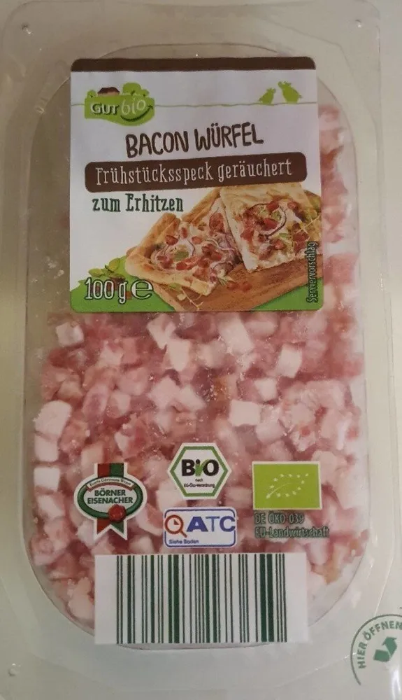 bacon Würfel