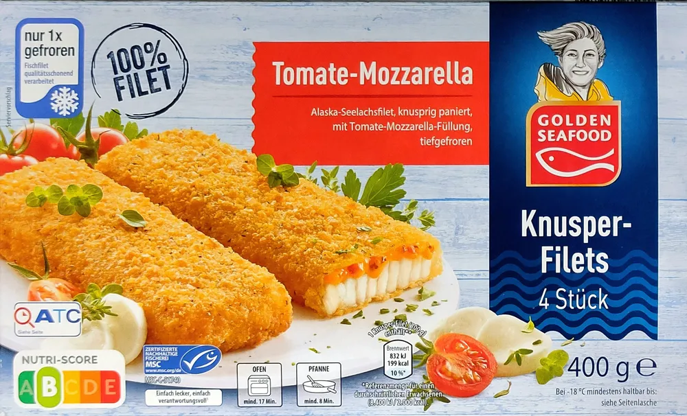 Knusper-Filets - Tomate-Mozzarella